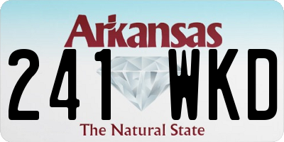 AR license plate 241WKD