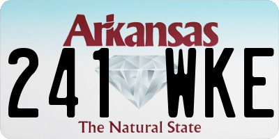 AR license plate 241WKE
