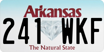 AR license plate 241WKF