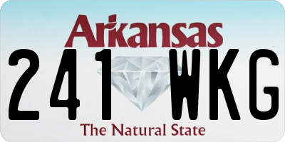 AR license plate 241WKG
