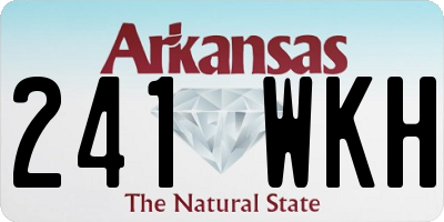 AR license plate 241WKH