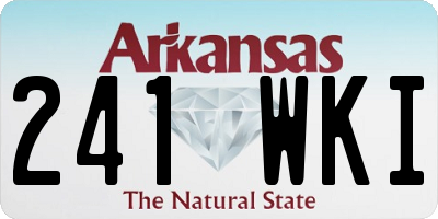 AR license plate 241WKI
