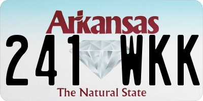 AR license plate 241WKK