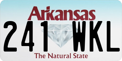 AR license plate 241WKL