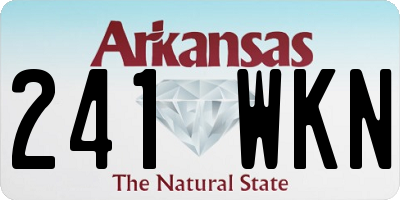 AR license plate 241WKN