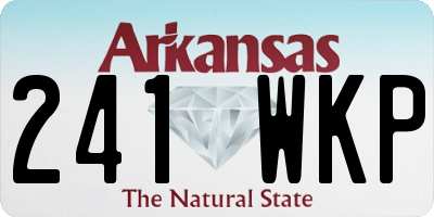 AR license plate 241WKP