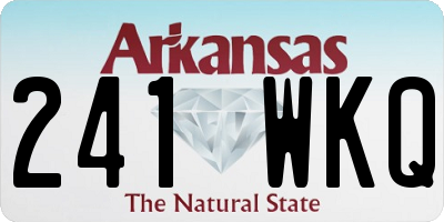 AR license plate 241WKQ