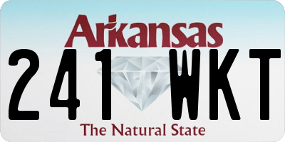 AR license plate 241WKT