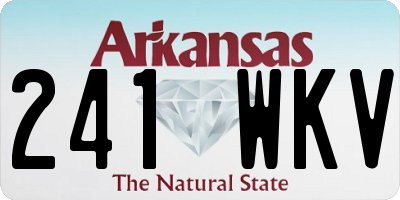 AR license plate 241WKV