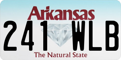 AR license plate 241WLB