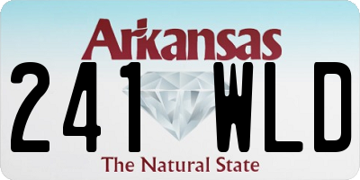 AR license plate 241WLD