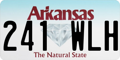 AR license plate 241WLH