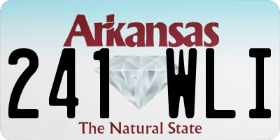 AR license plate 241WLI