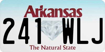 AR license plate 241WLJ