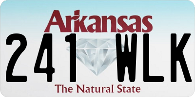 AR license plate 241WLK