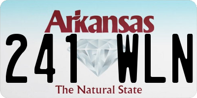 AR license plate 241WLN
