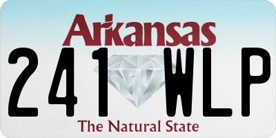 AR license plate 241WLP