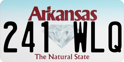 AR license plate 241WLQ