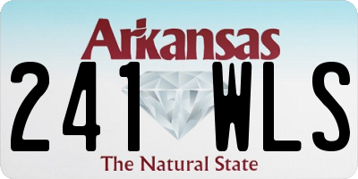 AR license plate 241WLS
