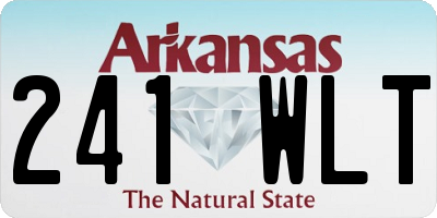 AR license plate 241WLT