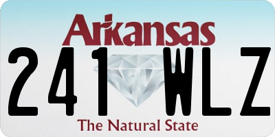 AR license plate 241WLZ