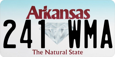 AR license plate 241WMA