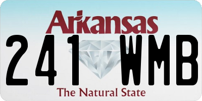 AR license plate 241WMB