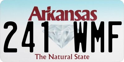 AR license plate 241WMF