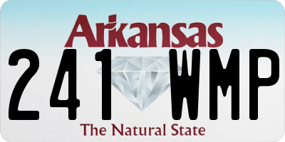AR license plate 241WMP