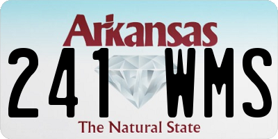 AR license plate 241WMS