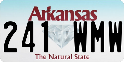 AR license plate 241WMW