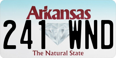 AR license plate 241WND
