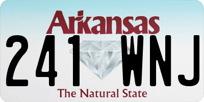 AR license plate 241WNJ