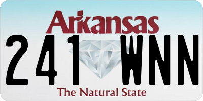 AR license plate 241WNN
