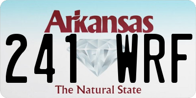 AR license plate 241WRF