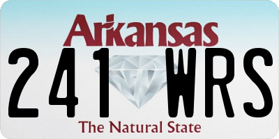 AR license plate 241WRS