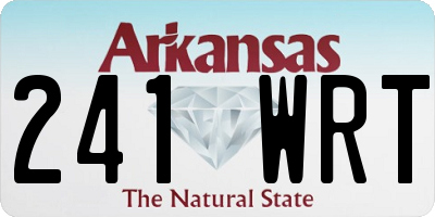 AR license plate 241WRT
