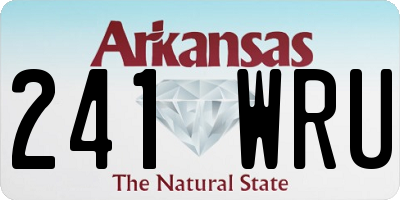 AR license plate 241WRU