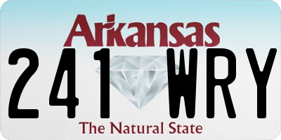 AR license plate 241WRY