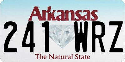 AR license plate 241WRZ