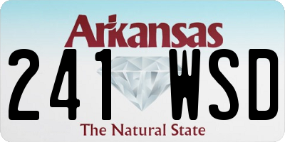 AR license plate 241WSD