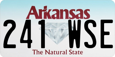 AR license plate 241WSE