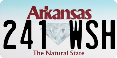AR license plate 241WSH