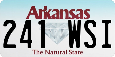 AR license plate 241WSI