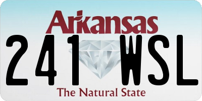 AR license plate 241WSL
