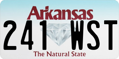 AR license plate 241WST