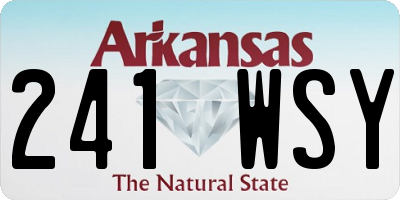 AR license plate 241WSY