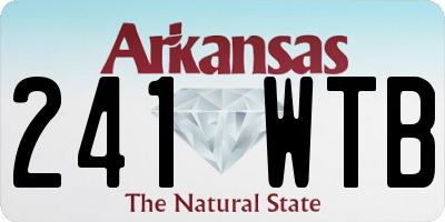 AR license plate 241WTB