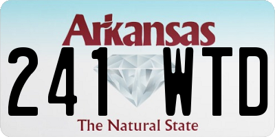AR license plate 241WTD