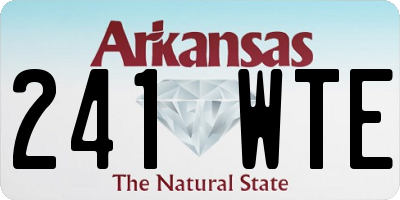 AR license plate 241WTE